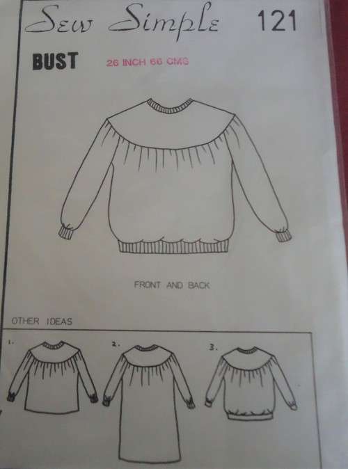 Other Sewing Accessories SEW SIMPLE PATTERNS 121 YOKED TRACK TOP